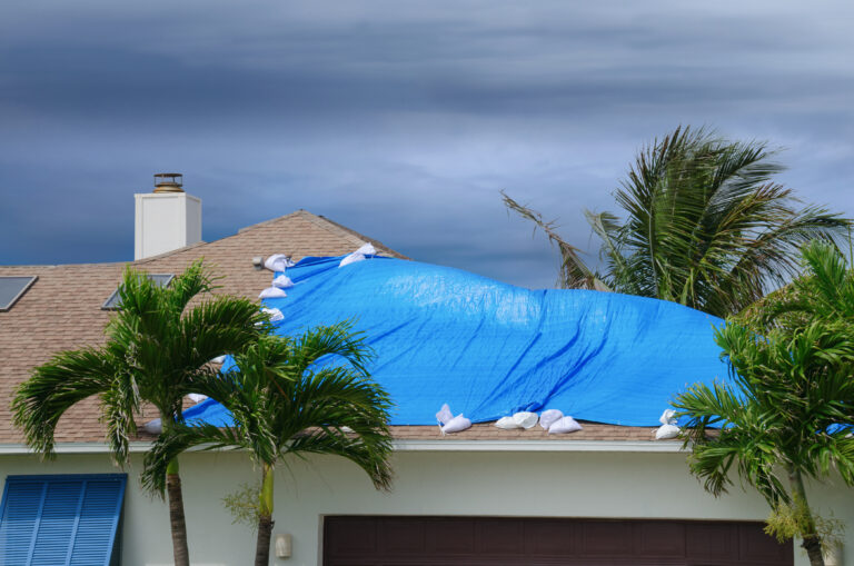 roof damaged during storm