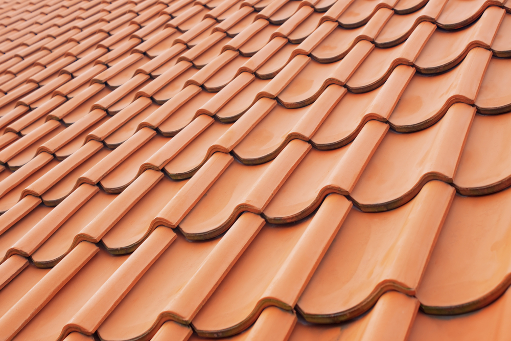red clay roof tiles