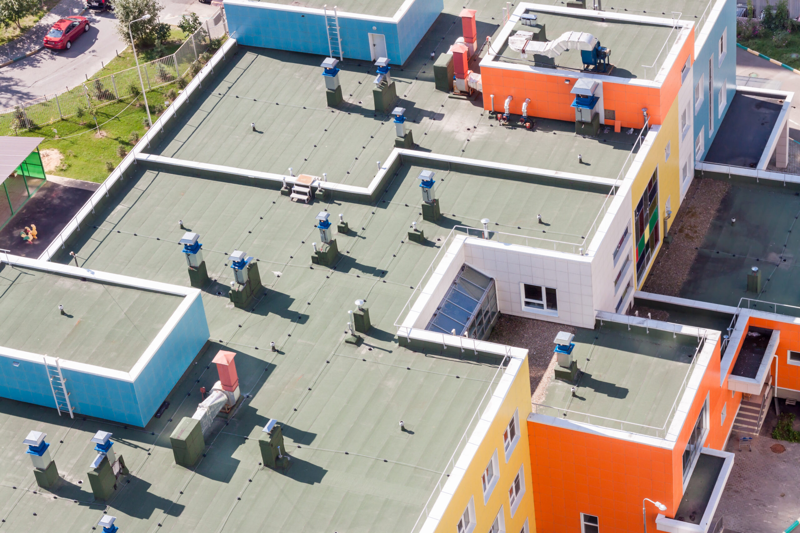 large commercial roof